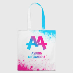 Шоппер 3D Asking Alexandria neon gradient style