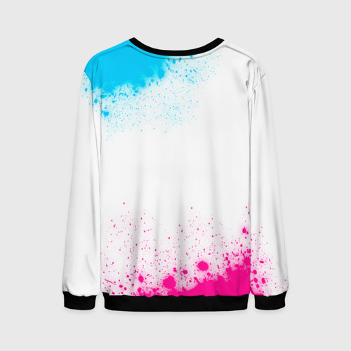 Мужской свитшот 3D Asking Alexandria neon gradient style, цвет черный - фото 2