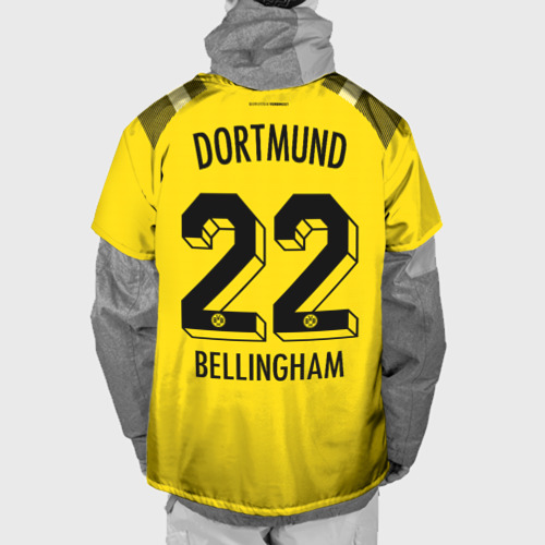 Накидка на куртку 3D Беллингем Боруссия Дортмунд форма 22-23 третья, цвет 3D печать - фото 2