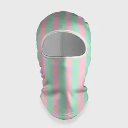 Балаклава 3D Полоска в цветочек - костюм Кена из фильма Барби