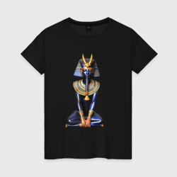 Женская футболка хлопок Фараон синий