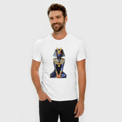 Мужская футболка хлопок Slim Фараон синий - фото 2