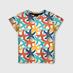 Детская футболка 3D Морские звезды