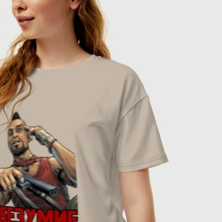 Женская футболка хлопок Oversize Vaas Montenegro - безумие - фото 2