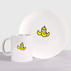 Набор: тарелка + кружка Банановая кожура Спрей Бравл старс