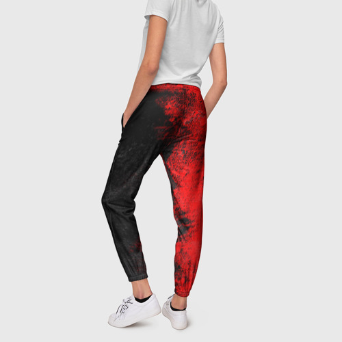 Женские брюки 3D с принтом Cyberpunk 2077 game, вид сзади #2