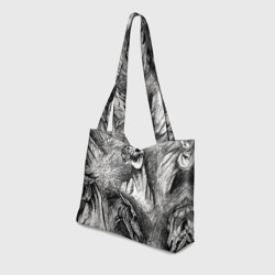 Пляжная сумка 3D Черепа лошадей - эскиз - фото 2