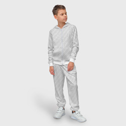 Детский костюм 3D Текстура светло-серый - фото 2