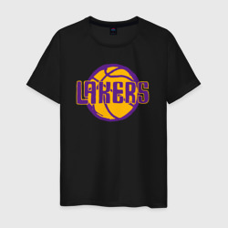 Мужская футболка хлопок Lakers ball