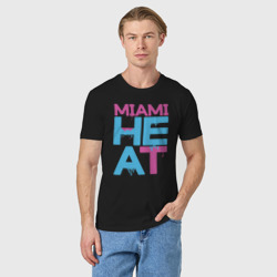 Мужская футболка хлопок Miami Heat style - фото 2