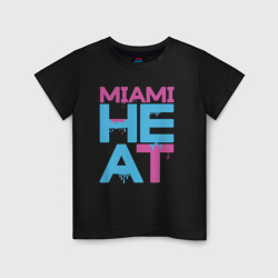 Детская футболка хлопок Miami Heat style