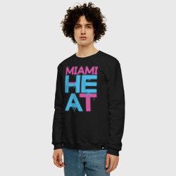 Мужской свитшот хлопок Miami Heat style - фото 2