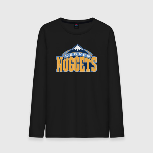 Мужской лонгслив хлопок Denver Nuggets, цвет черный