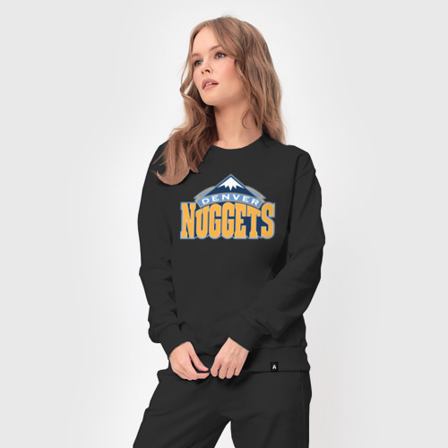 Женский костюм хлопок Denver Nuggets, цвет черный - фото 5