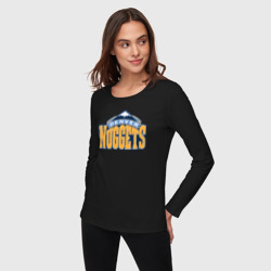 Женский лонгслив хлопок Denver Nuggets - фото 2