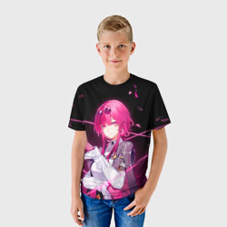 Детская футболка 3D Хонкай Стар Рейл: Кафка - фото 2