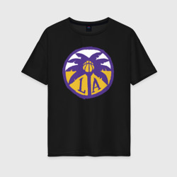 Женская футболка хлопок Oversize Lakers California