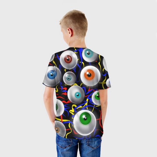 Детская футболка 3D Глазы, цвет 3D печать - фото 4
