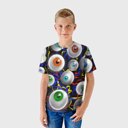 Детская футболка 3D Глазы - фото 2