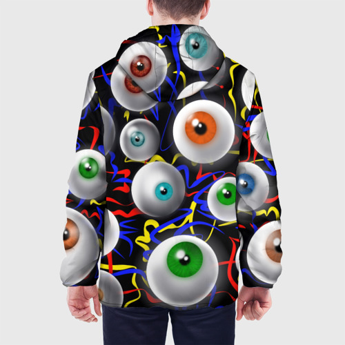 Мужская куртка 3D Глазы, цвет 3D печать - фото 5