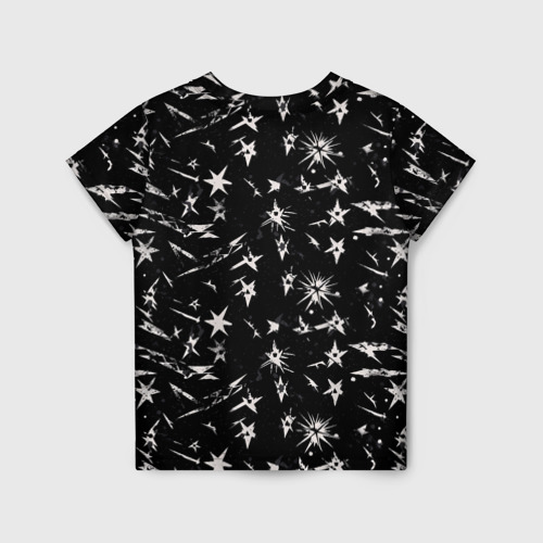 Детская футболка 3D с принтом Звездный принт, вид сзади #1