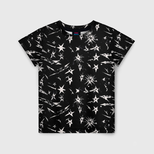 Детская футболка 3D с принтом Звездный принт, вид спереди #2