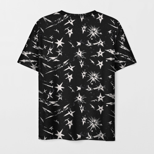 Мужская футболка 3D с принтом Звездный принт, вид сзади #1