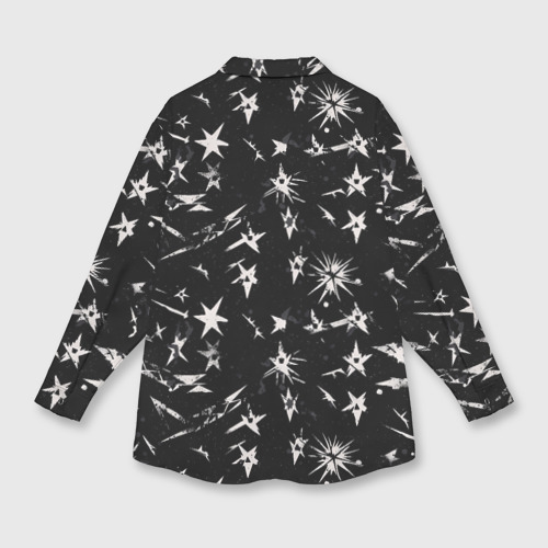 Мужская рубашка oversize 3D с принтом Звездный принт, вид сзади #1