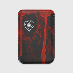 Картхолдер Magsafe магнитный Гранж, разводы и паук