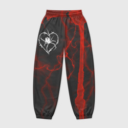 Женские джоггеры оверсайз 3D Гранж, разводы и паук