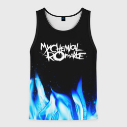 Мужская майка 3D My Chemical Romance blue fire