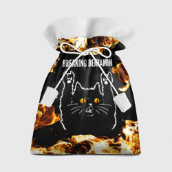 Подарочный 3D мешок Breaking Benjamin рок кот и огонь