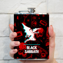 Фляга Black Sabbath rock glitch - фото 2