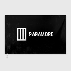 Флаг 3D Paramore glitch на темном фоне: надпись и символ