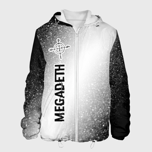 Мужская куртка 3D Megadeth glitch на светлом фоне: по-вертикали, цвет 3D печать