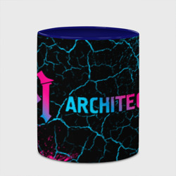 Кружка с полной запечаткой Architects - neon gradient: надпись и символ - фото 2