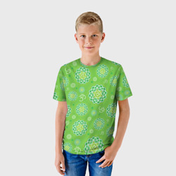 Детская футболка 3D Анахата чакра, как символ аюрведы - фото 2