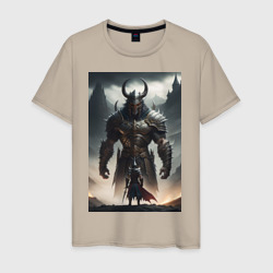 Мужская футболка хлопок King of demon