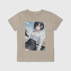 Детская футболка хлопок Anime girl in town