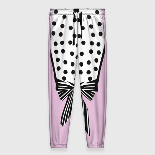 Женские брюки 3D Костюм Барби: черный горох с полосатым бантом, цвет 3D печать