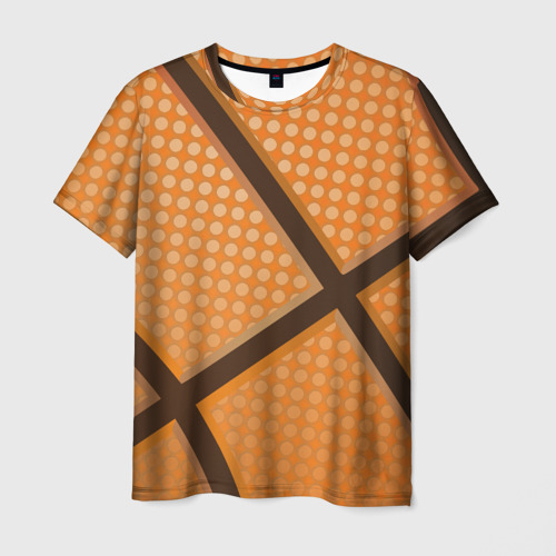 Мужская футболка 3D с принтом Basket ball style, вид спереди #2