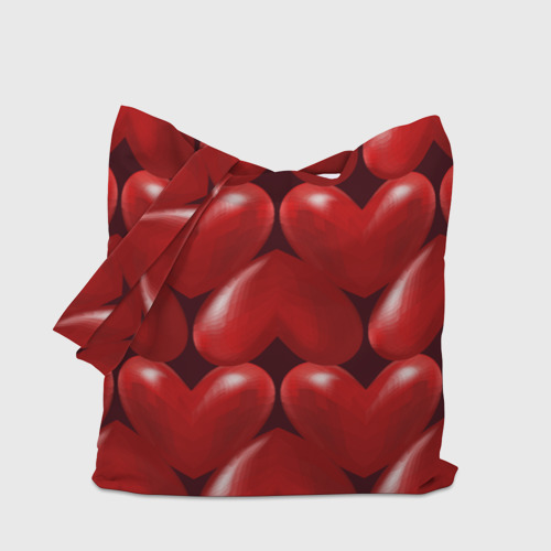 Шоппер 3D Red hearts - фото 4