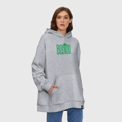 Худи SuperOversize хлопок Boston NBA - фото 2