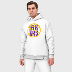 Мужской костюм oversize хлопок Lakers baller - фото 2