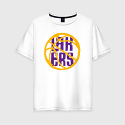 Женская футболка хлопок Oversize Lakers baller