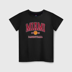 Детская футболка хлопок Miami basketball