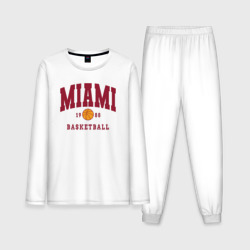 Мужская пижама с лонгсливом хлопок Miami basketball