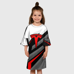 Детское платье 3D Tesla - красная линия - фото 2