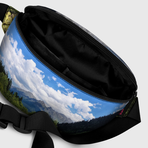 Поясная сумка 3D с принтом Фото гор, фото #6