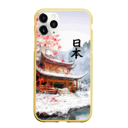 Чехол для iPhone 11 Pro Max матовый Япония - весна в горах